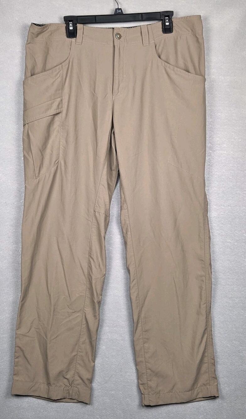 Mountain Hardwear Pants Mens 36x32 Beige Hiking Nylon Lightweight